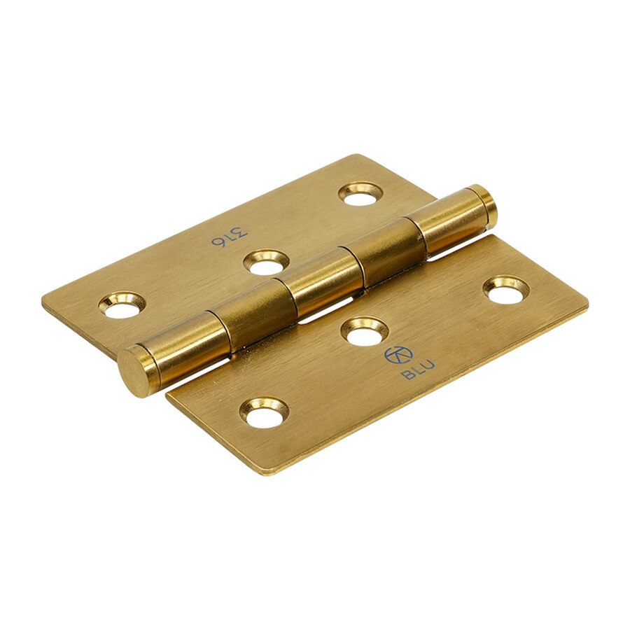 satin brass window hinge